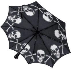 Skull Handle Anatomical Skull And Bones Umbrella 7 Skull Handle Anatomical Skull And Bones Umbrella -Creepy Wear World HWSHUAB 3