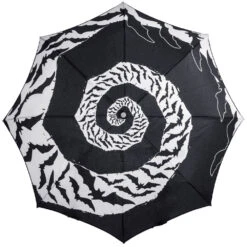 Skull Handle Bat Swirl Umbrella