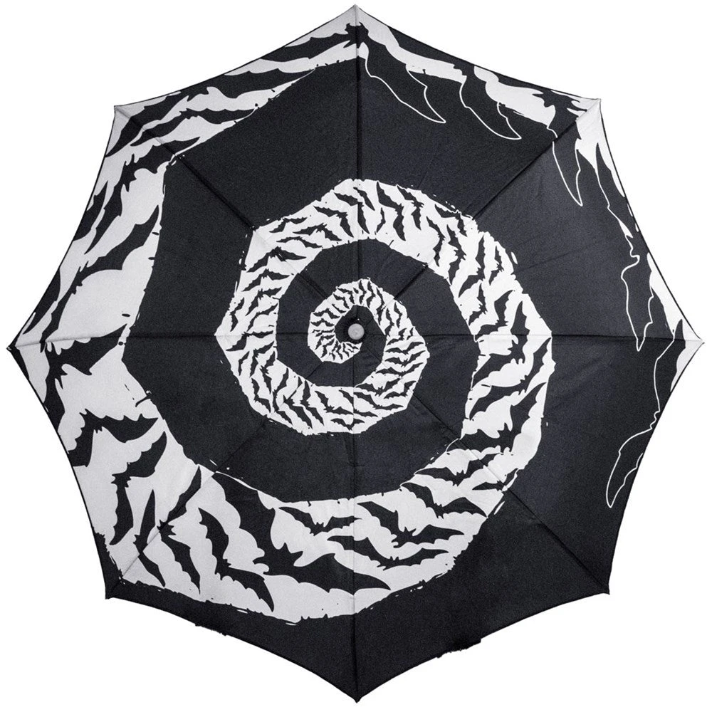Skull Handle Bat Swirl Umbrella 1 Skull Handle Bat Swirl Umbrella