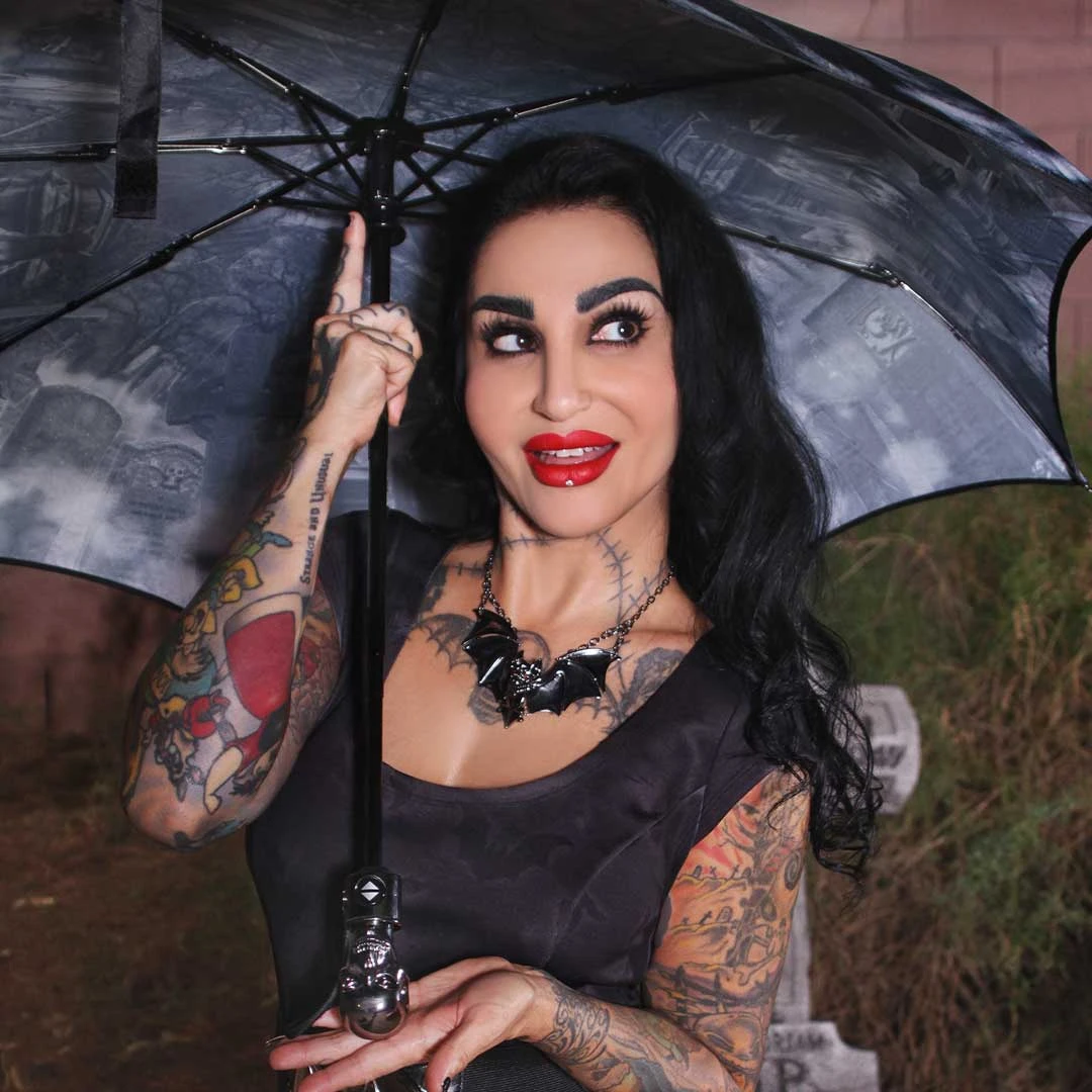 Skull Handle Cemetery Umbrella 6 Skull Handle Cemetery Umbrella - Image 6