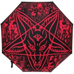 Skull Handle Goathead Umbrella