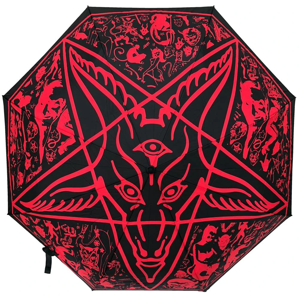 Skull Handle Goathead Umbrella 1 Skull Handle Goathead Umbrella