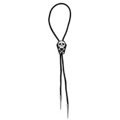 Coffin Skull Bones Bolo Western Tie -Creepy Wear World JBTCS 4