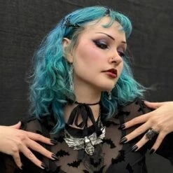 Death Moth Necklace -Creepy Wear World JNCDM 5