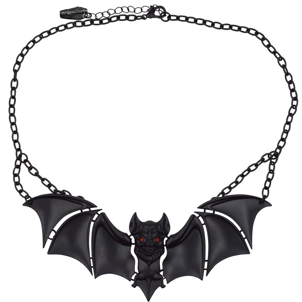 Creature Of The Night Bat Black Necklace 1 Creature Of The Night Bat Black Necklace