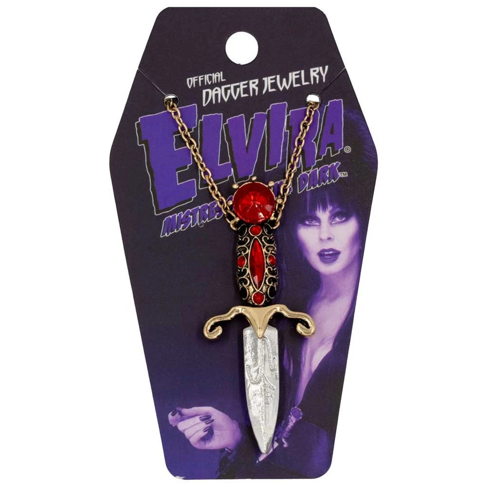 Elvira Dagger Necklace Red 3 Elvira Dagger Necklace Red - Image 3