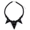 Crow Skull Collection Necklace Black