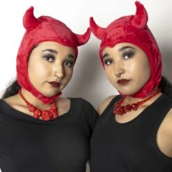 Skull Collection Necklace Red Glitter -Creepy Wear World JNSCRG 5