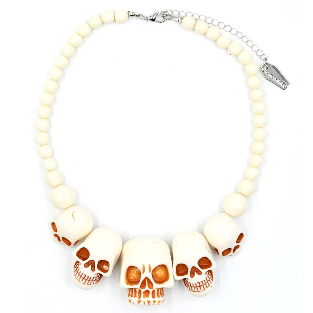 Skull Collection Necklace White 1 Skull Collection Necklace White