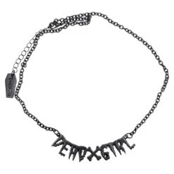 Dead Girl Text Necklace