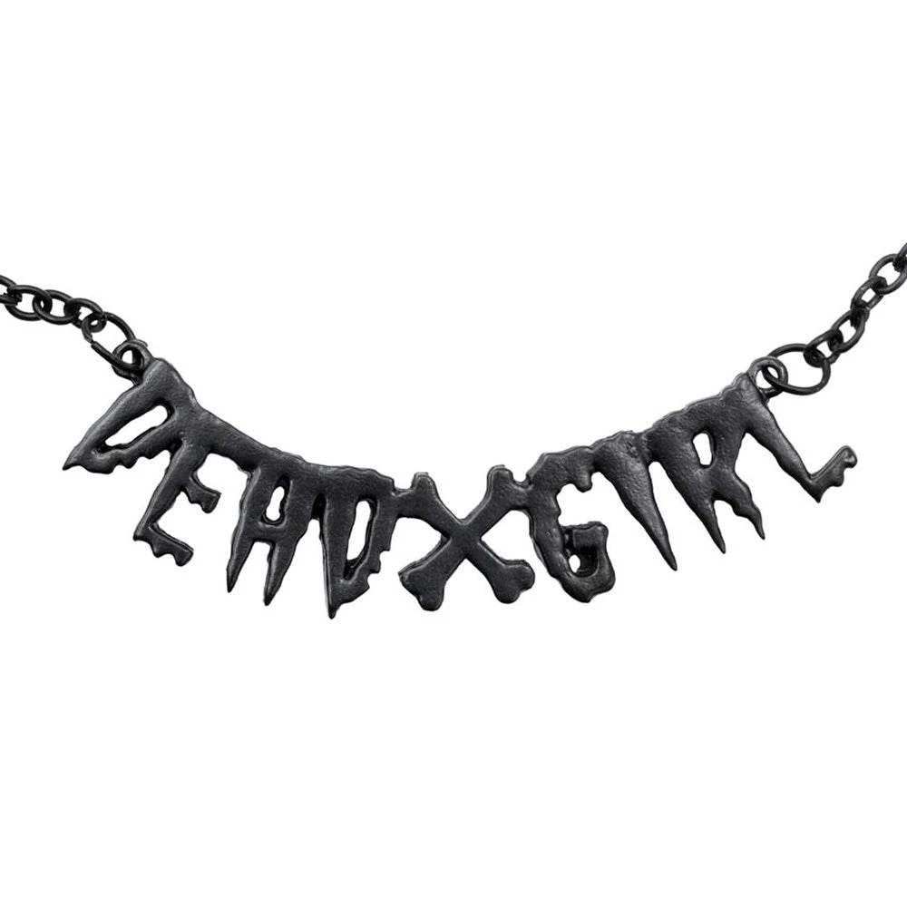 Dead Girl Text Necklace 2 Dead Girl Text Necklace - Image 2