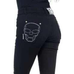 Skeleton Skinny Jeans White Bone 13 Skeleton Skinny Jeans White Bone -Creepy Wear World JSLW 6