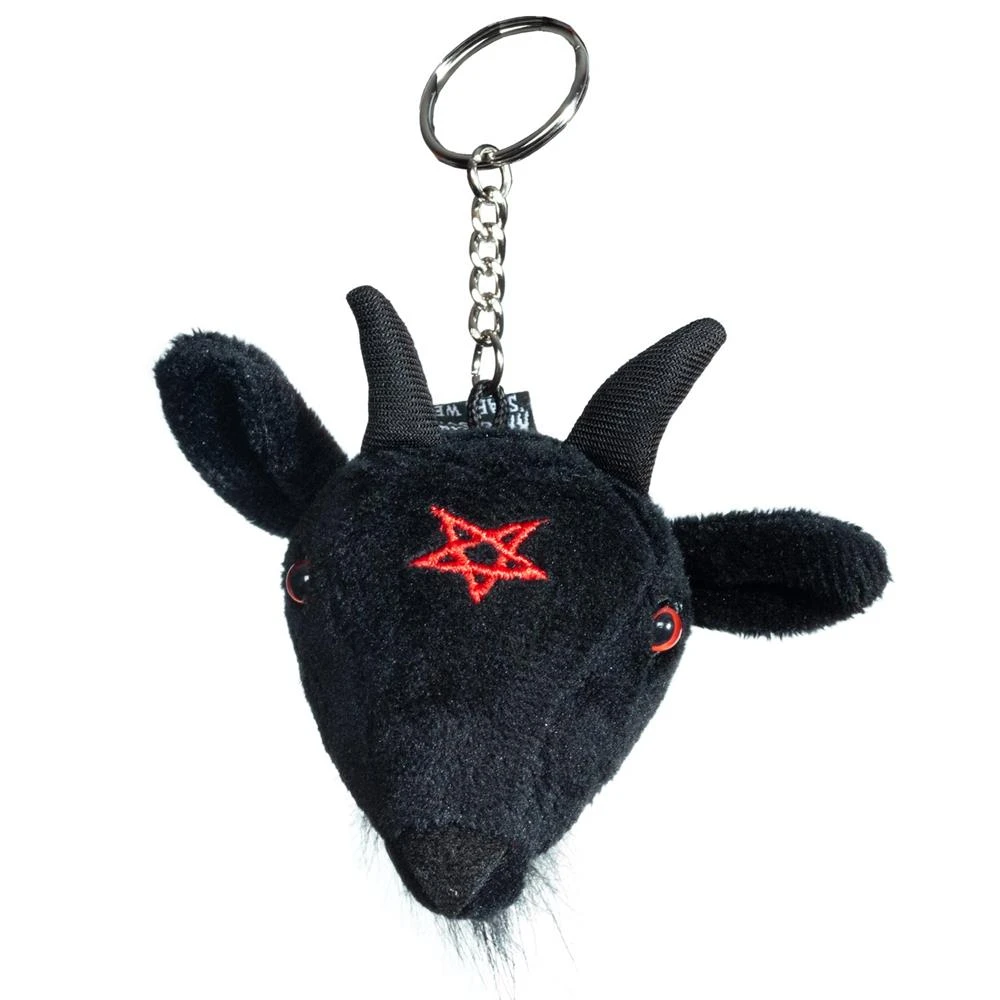 Kreepsville 666 Goathead Baphomet Plush Keychain 1 Kreepsville 666 Goathead Baphomet Plush Keychain