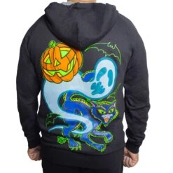 Graves Halloween Unisex Pullover Hoodie 5 Graves Halloween Unisex Pullover Hoodie -Creepy Wear World MHDGHA 3