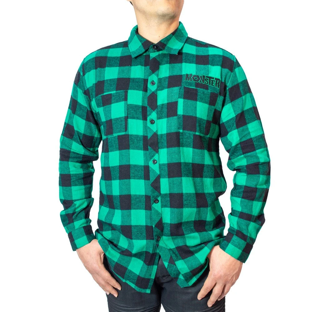 Franken Monster Green Flannel Shirt 2 Franken Monster Green Flannel Shirt - Image 2