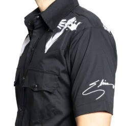 Elvira Classic Logo Western Shirt -Creepy Wear World MSWECL 3