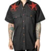 Kreepsville 666 Hellbilly Baphomet Western Shirt Red