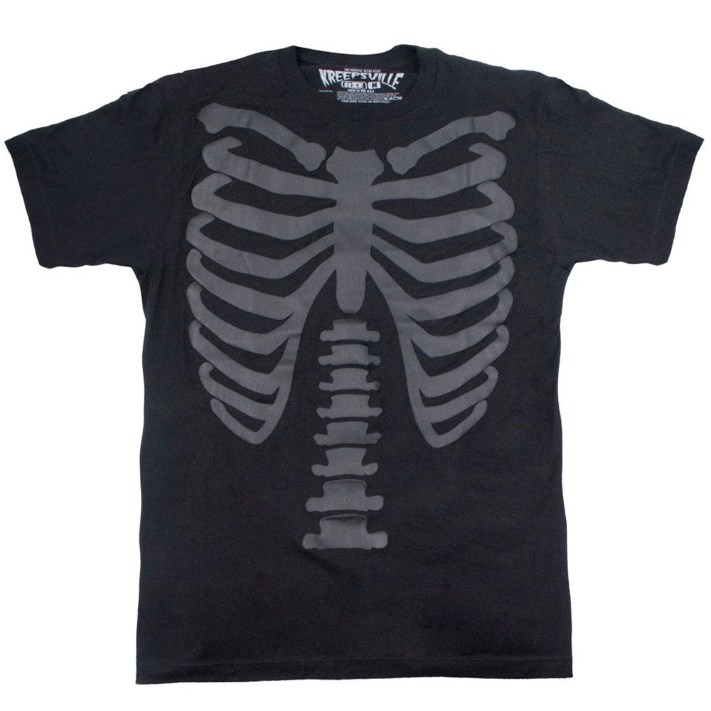 3D Skeleton Ribcage T-shirt 1 3D Skeleton Ribcage T-shirt