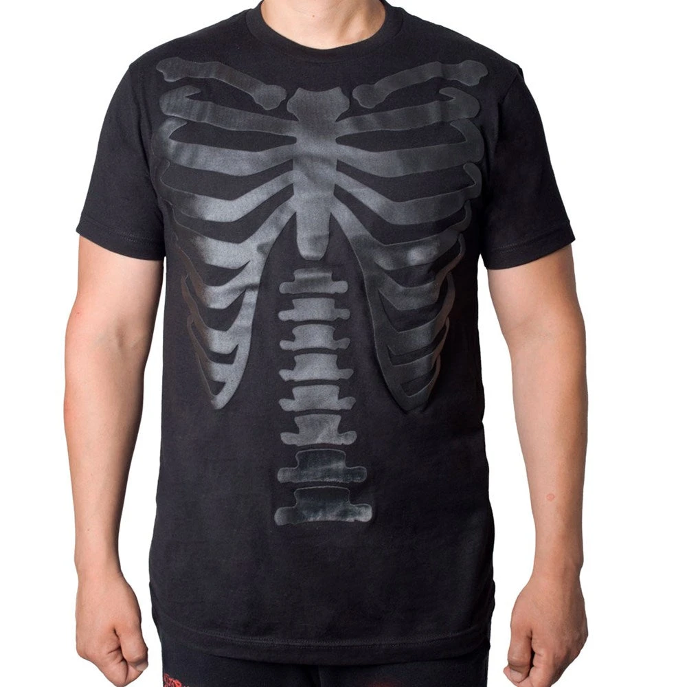 3D Skeleton Ribcage T-shirt 2 3D Skeleton Ribcage T-shirt - Image 2