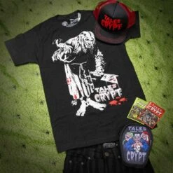 Tales From The Crypt Crypt Keeper Cleaver Tshirt -Creepy Wear World MTECCKC 3