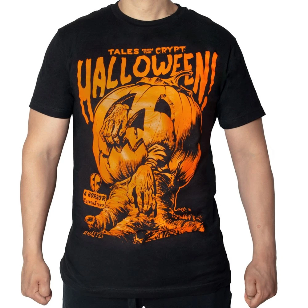 Tales From The Crypt Orange Pumpkin Tshirt 2 Tales From The Crypt Orange Pumpkin Tshirt - Image 2