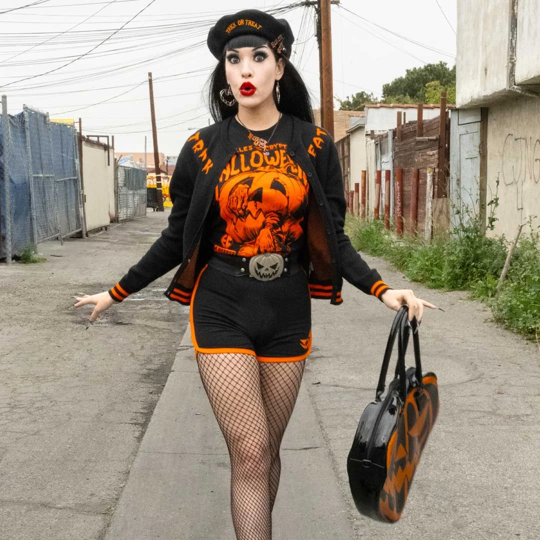 Tales From The Crypt Orange Pumpkin Tshirt 3 Tales From The Crypt Orange Pumpkin Tshirt - Image 3