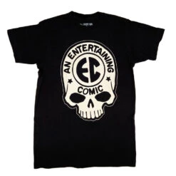 EC Comics Skull Logo White Tshirt