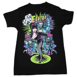 Elvira Zombie Ferris Wheel T-Shirt