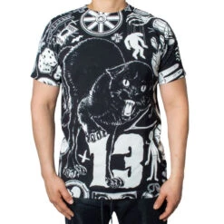 Superstitions Cat Jumbo T-shirt -Creepy Wear World MTJSCW 3 36c18e42 9c34 46c9 aa12 1566f0f95b53