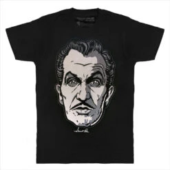 Vincent Price Grey Classic Face Tshirt