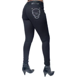 Skeleton Skinny Jeans White Bone 14 Skeleton Skinny Jeans White Bone -Creepy Wear World NEW JSLW 2