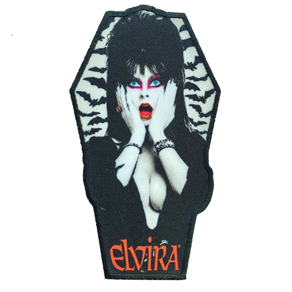 Elvira Bat Coffin Patch 1 Elvira Bat Coffin Patch