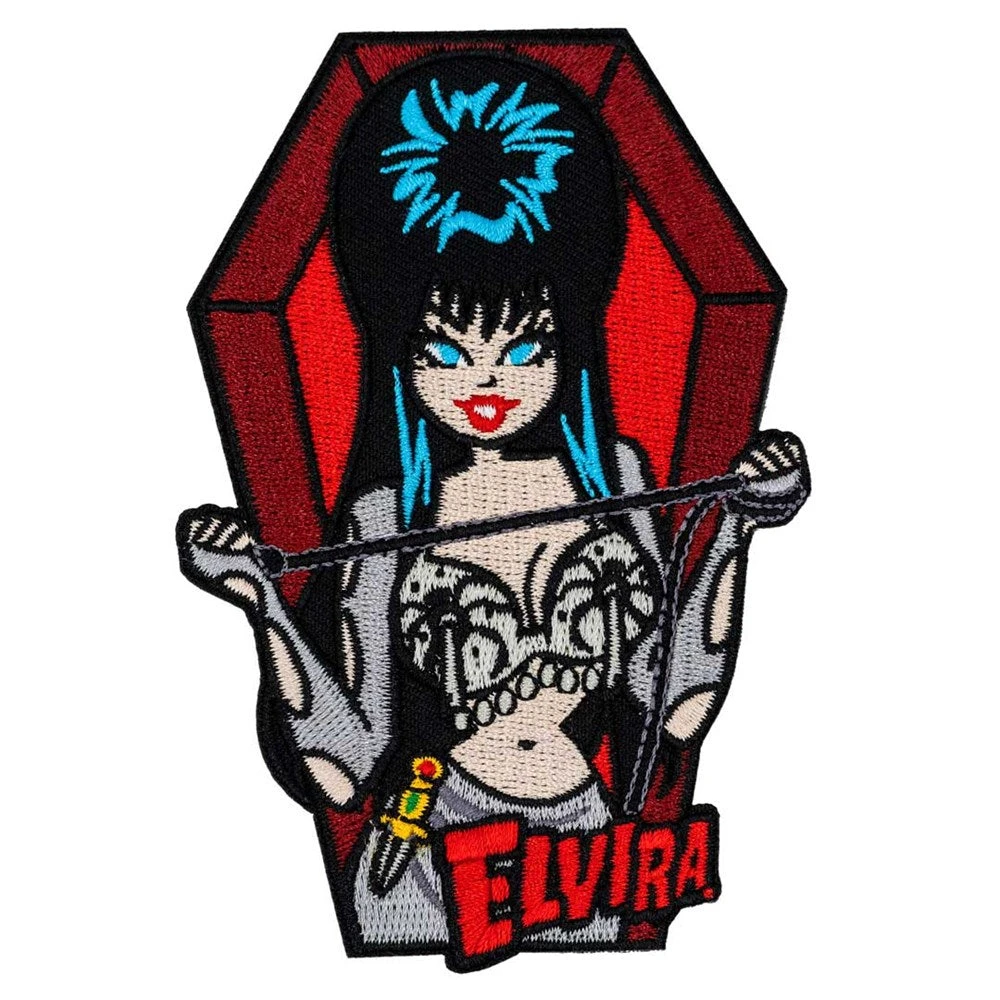 Elvira Coffin Spiders Patch 1 Elvira Coffin Spiders Patch