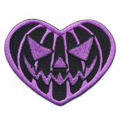 Pumpkin Heart Purple Patch