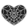Spiderweb Heart Silver Patch