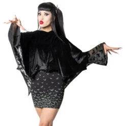 Bat Repeat Gradient Mini Skirt -Creepy Wear World SMBRG 3