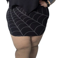 Spiderweb Mini Skirt Grey -Creepy Wear World SMSWG 3 ff3573a2 02d0 4ab9 a557 1bba9c1b699c
