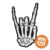 Skeleton Hand Devil Mini Vinyl Sticker