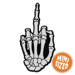 Skeleton Hand Finger Mini Vinyl Sticker