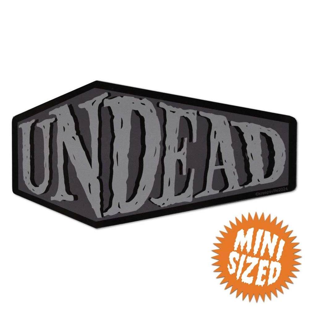 Undead Coffin Mini Vinyl Sticker 1 Undead Coffin Mini Vinyl Sticker