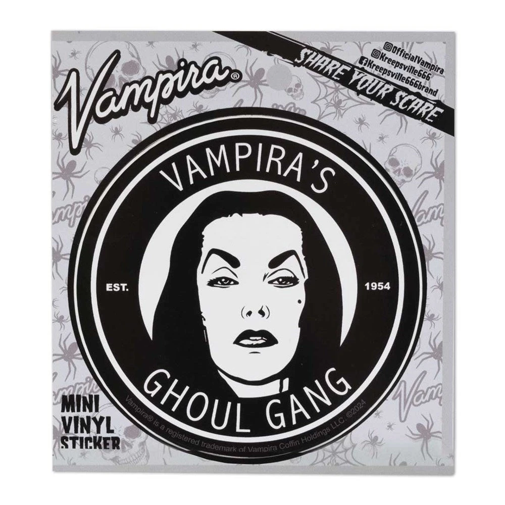 Vampira Ghoul Gang Mini Vinyl Sticker 2 Vampira Ghoul Gang Mini Vinyl Sticker - Image 2
