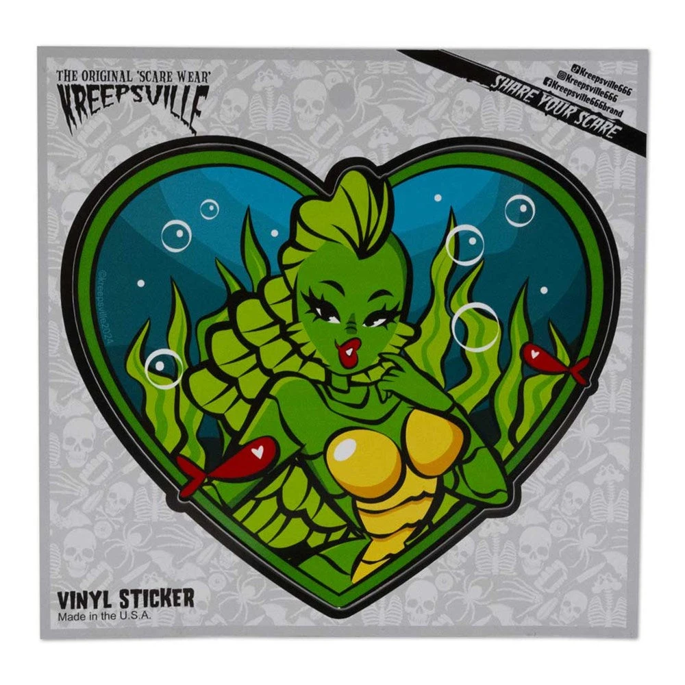 Creature Heart Vinyl Sticker 2 Creature Heart Vinyl Sticker - Image 2