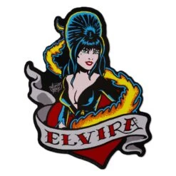 Elvira Tattoo Heart Vinyl Sticker
