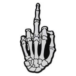Skeleton Hand Finger Vinyl Sticker