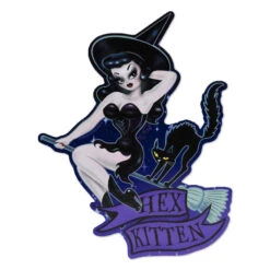 Hex Kitten Witch Vinyl Sticker