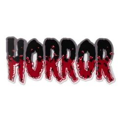 Horror Text Vinyl Sticker