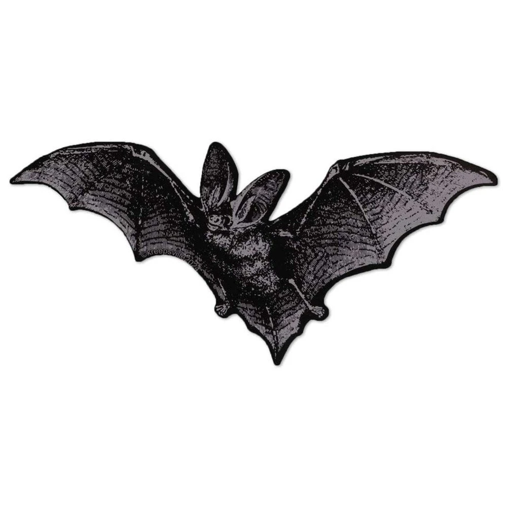 Realistic Bats Left Vinyl Sticker 1 Realistic Bats Left Vinyl Sticker