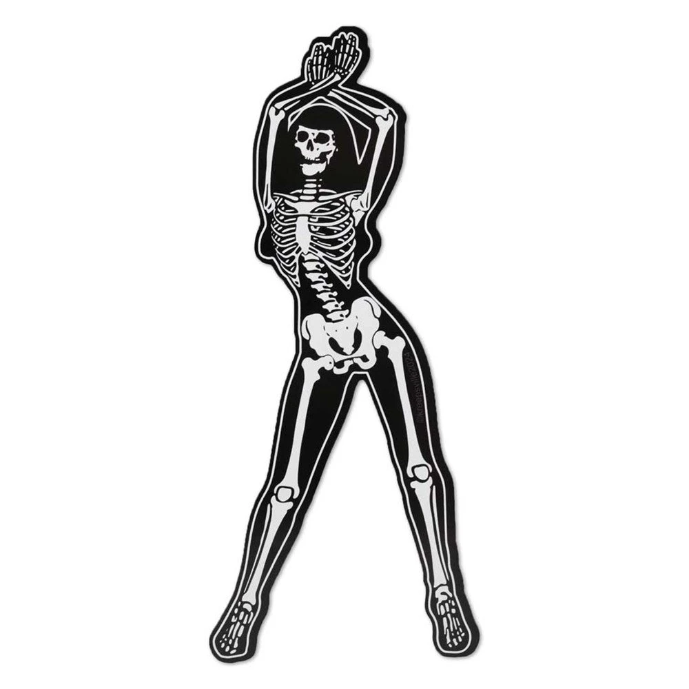 Skeleton Pin-up Arms Standing Vinyl Sticker 1 Skeleton Pin-up Arms Standing Vinyl Sticker